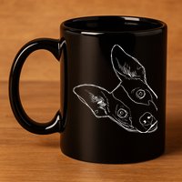 Funny Dog Rat Terrier 11oz C Handle Ceramic Mug