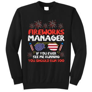 Fireworks Director Run Funny Fourth Of July 4th Sweatshirt