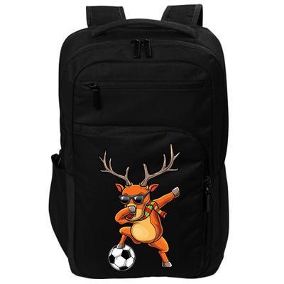 Funny Dabbing Reindeer Dab Christmas Soccer X Mas Funny Gift Impact Tech Backpack