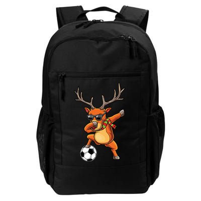 Funny Dabbing Reindeer Dab Christmas Soccer X Mas Funny Gift Backpack