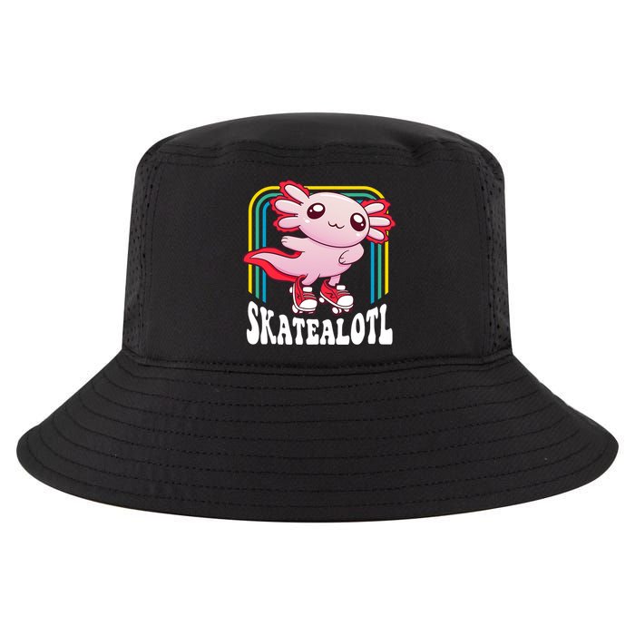 Funny Disco Roller Skate Axolotl Kawaii Salamander  Cool Comfort Performance Bucket Hat
