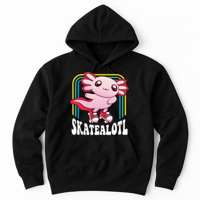 Funny Disco Roller Skate Axolotl Kawaii Salamander  Hoodie