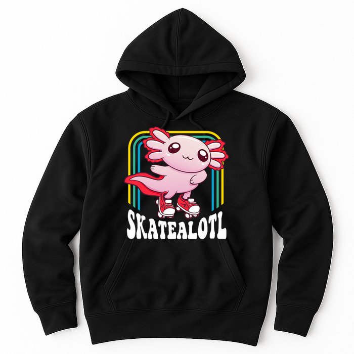 Funny Disco Roller Skate Axolotl Kawaii Salamander  Hoodie