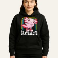 Funny Disco Roller Skate Axolotl Kawaii Salamander  Hoodie