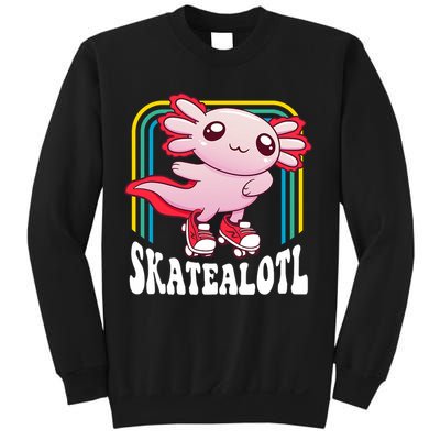 Funny Disco Roller Skate Axolotl Kawaii Salamander  Sweatshirt