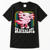 Funny Disco Roller Skate Axolotl Kawaii Salamander  Tall T-Shirt