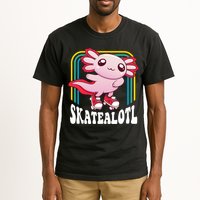 Funny Disco Roller Skate Axolotl Kawaii Salamander  Tall T-Shirt