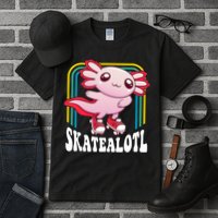 Funny Disco Roller Skate Axolotl Kawaii Salamander  Tall T-Shirt