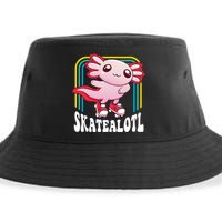 Funny Disco Roller Skate Axolotl Kawaii Salamander  Sustainable Bucket Hat