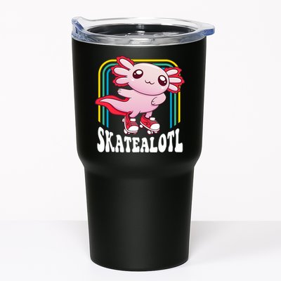 Funny Disco Roller Skate Axolotl Kawaii Salamander  Tumbler