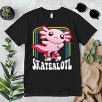 Funny Disco Roller Skate Axolotl Kawaii Salamander  Premium T-Shirt