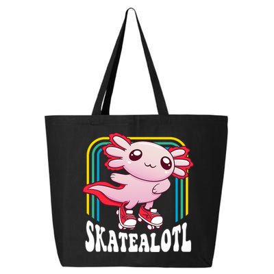 Funny Disco Roller Skate Axolotl Kawaii Salamander  25L Jumbo Tote