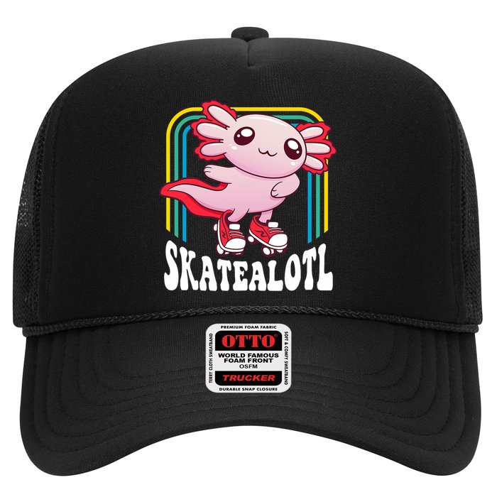 Funny Disco Roller Skate Axolotl Kawaii Salamander  Hat