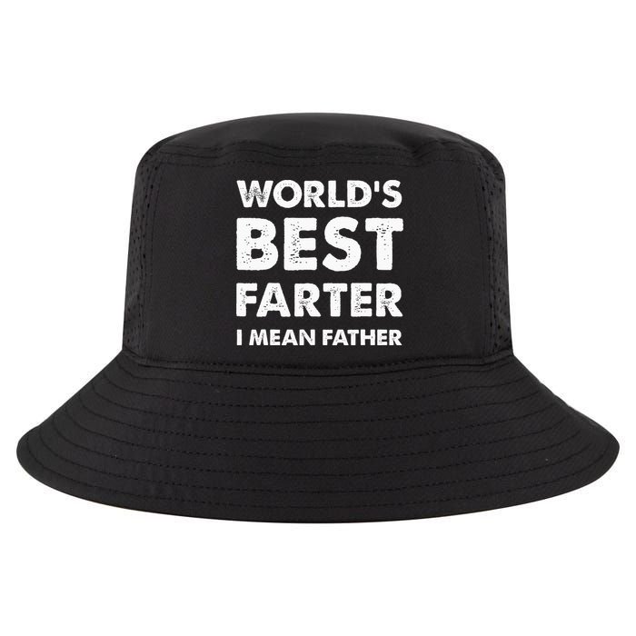 FatherS Day Retro Dad WorldS Best Farter I Mean Father Cool Comfort Performance Bucket Hat