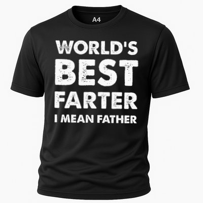FatherS Day Retro Dad WorldS Best Farter I Mean Father Performance Shirt