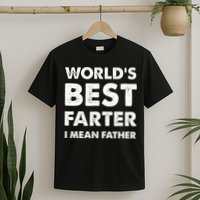 FatherS Day Retro Dad WorldS Best Farter I Mean Father T-Shirt