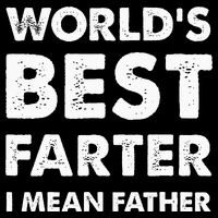 FatherS Day Retro Dad WorldS Best Farter I Mean Father T-Shirt