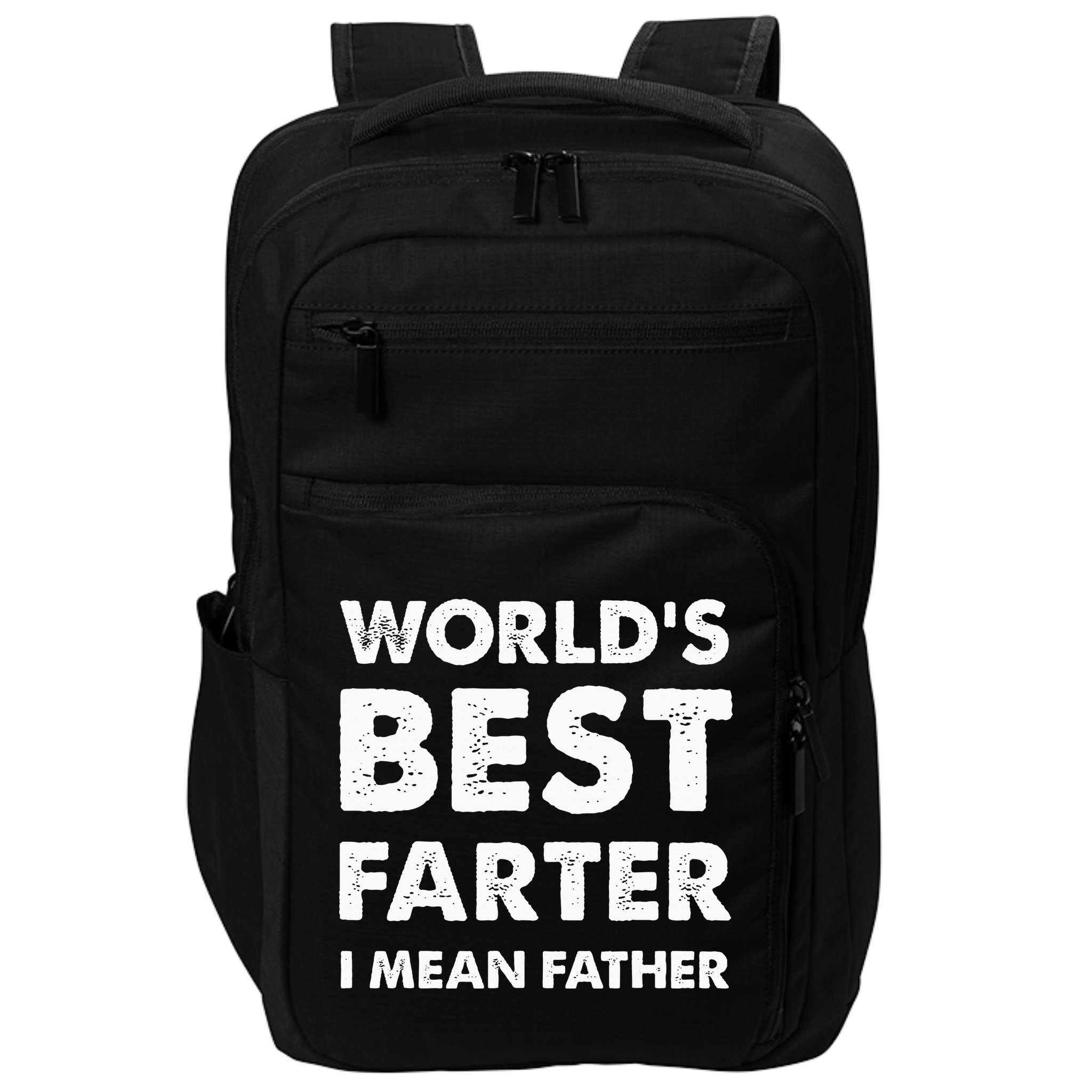 FatherS Day Retro Dad WorldS Best Farter I Mean Father Impact Tech Backpack