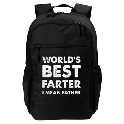 FatherS Day Retro Dad WorldS Best Farter I Mean Father Daily Commute Backpack