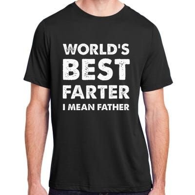 FatherS Day Retro Dad WorldS Best Farter I Mean Father Adult ChromaSoft Performance T-Shirt