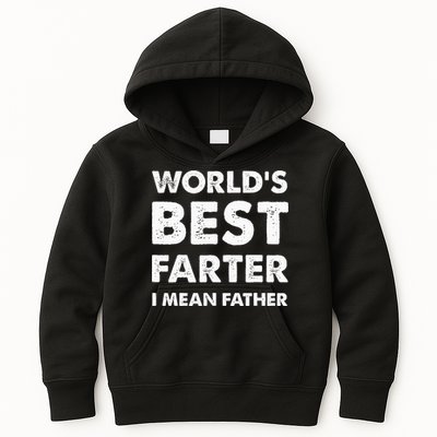 FatherS Day Retro Dad WorldS Best Farter I Mean Father Kids Hoodie