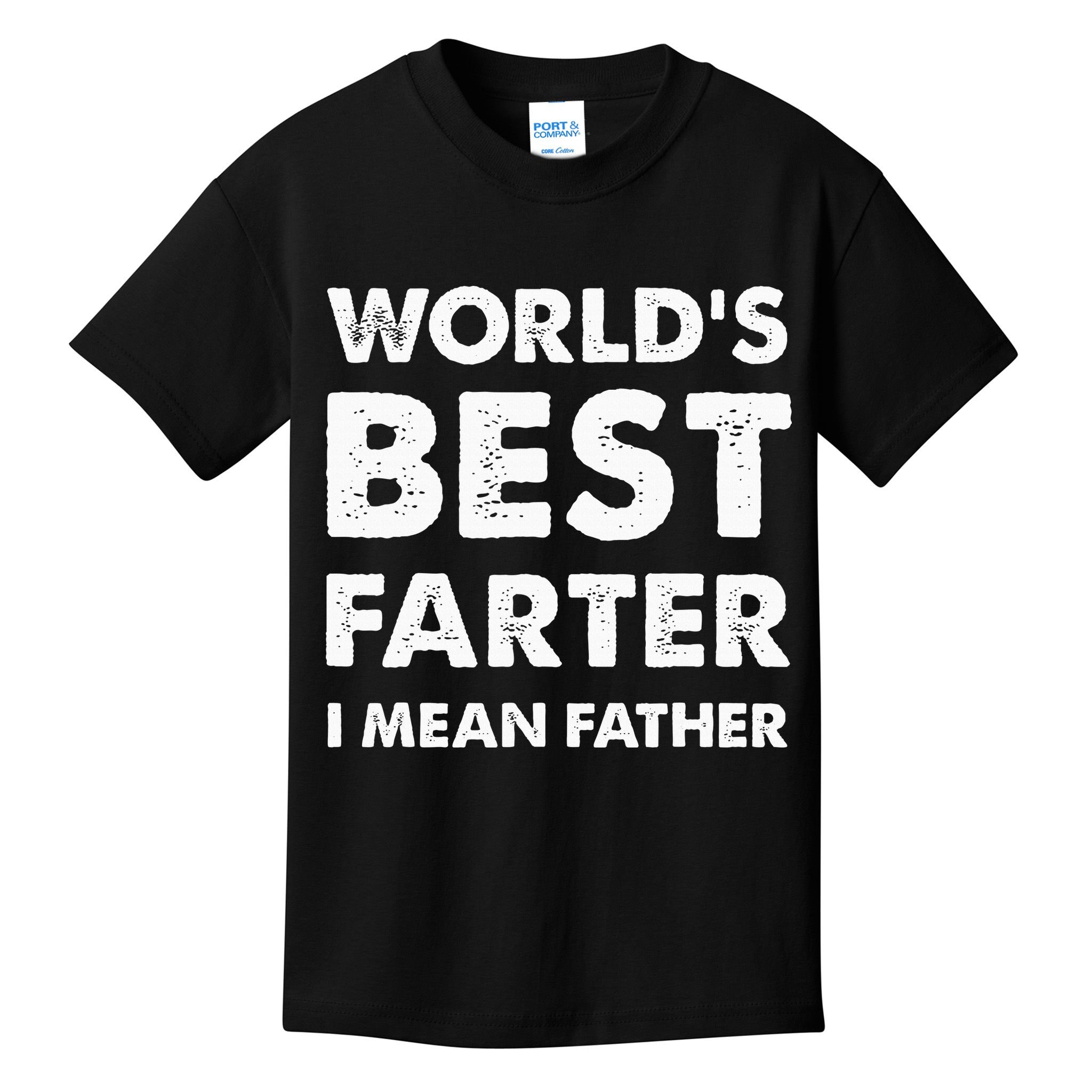 FatherS Day Retro Dad WorldS Best Farter I Mean Father Kids T-Shirt