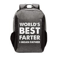 FatherS Day Retro Dad WorldS Best Farter I Mean Father Vector Backpack