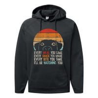 Funny Dog Retro Dog Dog Owner Dog Humor Dog Lover Performance Fleece Hoodie