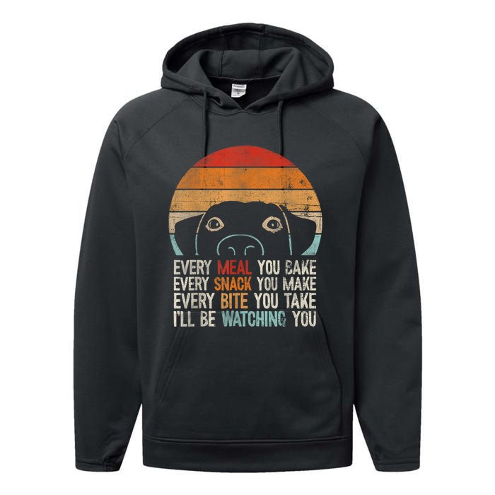 Funny Dog Retro Dog Dog Owner Dog Humor Dog Lover Performance Fleece Hoodie