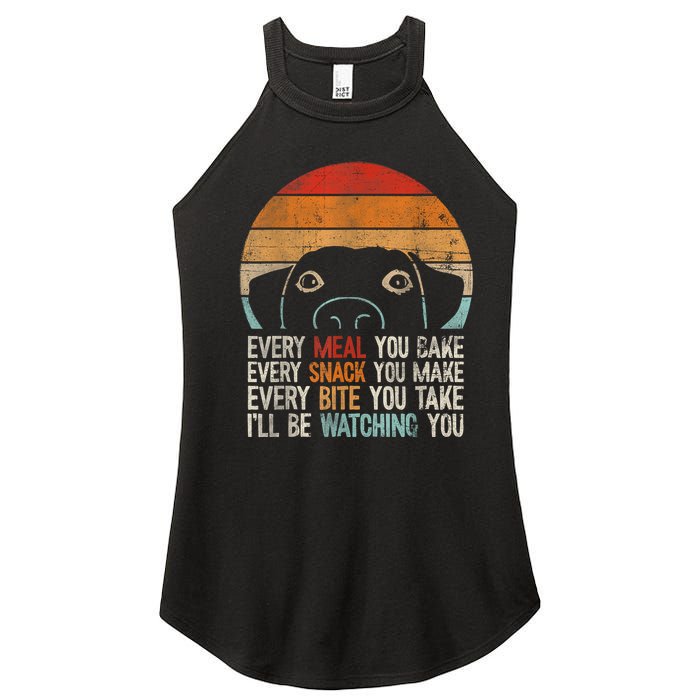 Funny Dog Retro Dog Dog Owner Dog Humor Dog Lover Women's Perfect Tri Rocker Tank