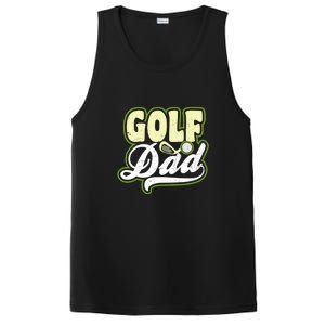 Father's Day Retro Golf Dad Gift For Dad PosiCharge Competitor Tank