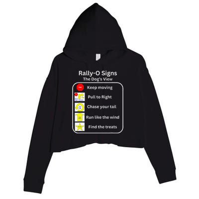 Funny Dog Rally Obedience Crop Fleece Hoodie