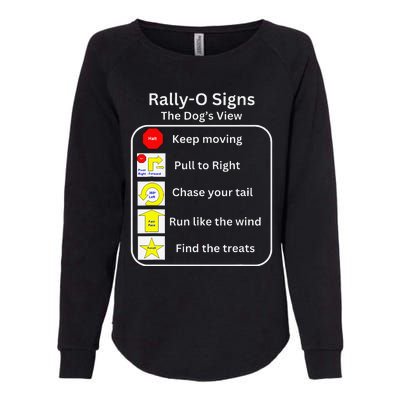 Funny Dog Rally Obedience Womens California Wash Sweatshirt