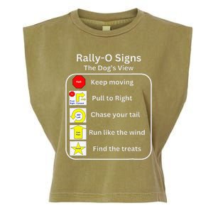 Funny Dog Rally Obedience Garment-Dyed Women's Muscle Tee