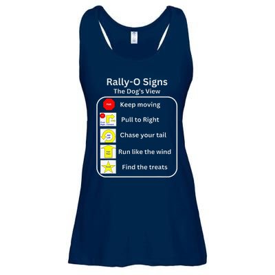 Funny Dog Rally Obedience Ladies Essential Flowy Tank