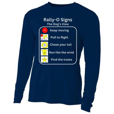 Funny Dog Rally Obedience Cooling Performance Long Sleeve Crew