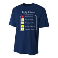 Funny Dog Rally Obedience Youth Performance Sprint T-Shirt