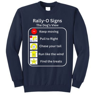 Funny Dog Rally Obedience Tall Sweatshirt