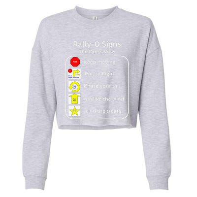 Funny Dog Rally Obedience Cropped Pullover Crew