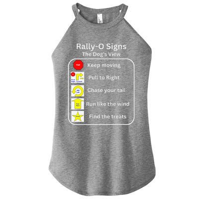 Funny Dog Rally Obedience Women's Perfect Tri Rocker Tank