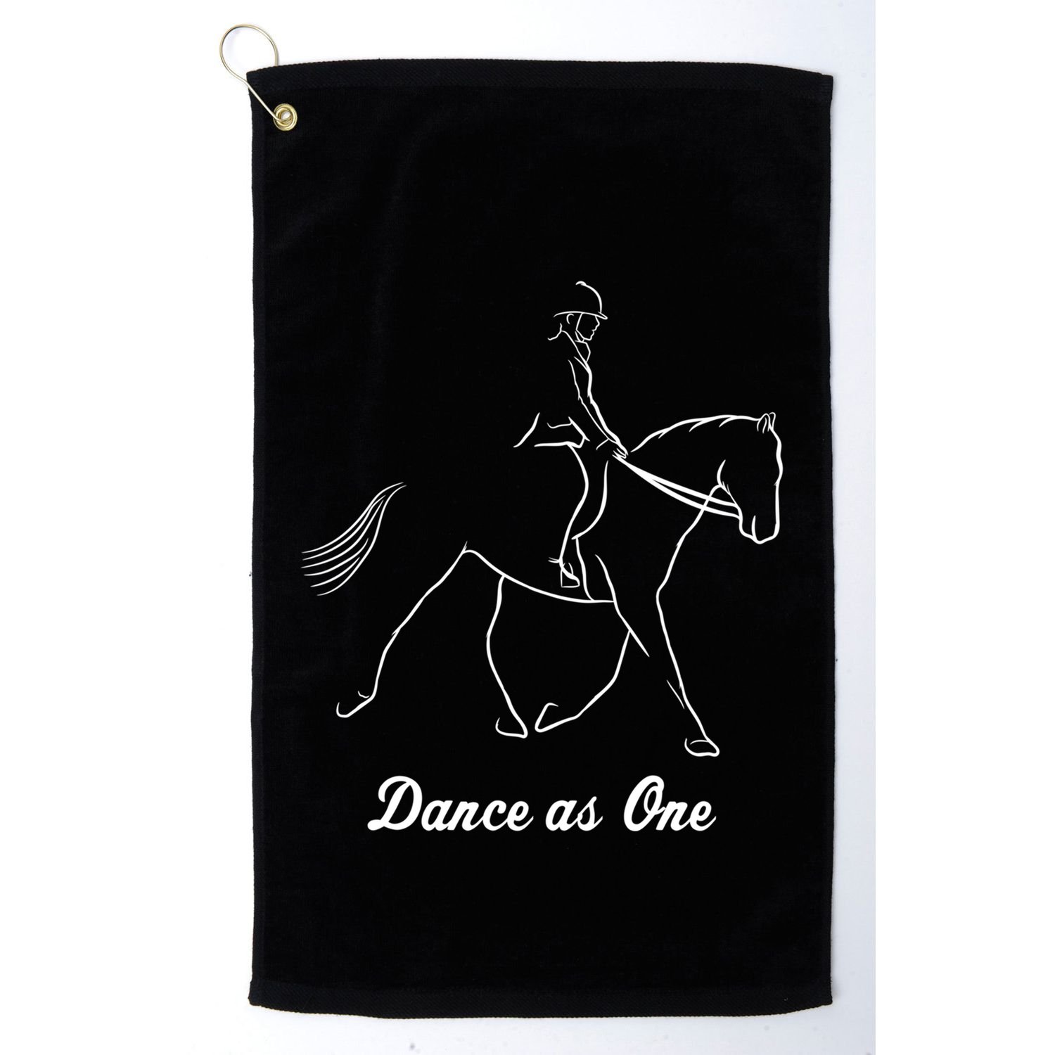 Funny Dressage Riding Horse Show Horseback Equestrian Funny Gift Golf Towel