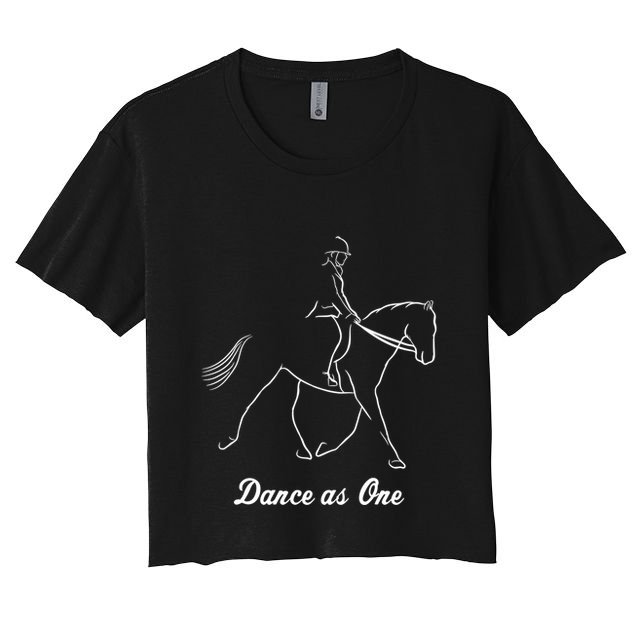 Funny Dressage Riding Horse Show Horseback Equestrian Funny Gift Crop Top