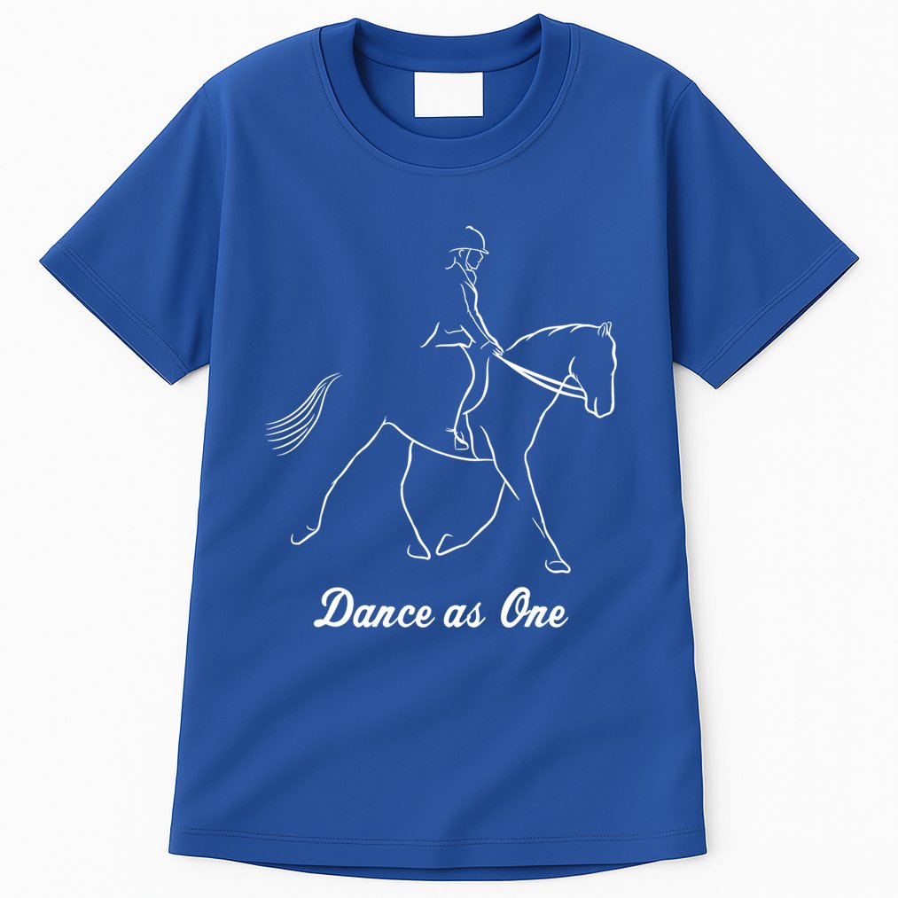 Funny Dressage Riding Horse Show Horseback Equestrian Funny Gift Tall T-Shirt