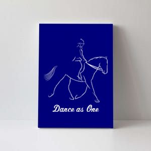 Funny Dressage Riding Horse Show Horseback Equestrian Funny Gift Canvas