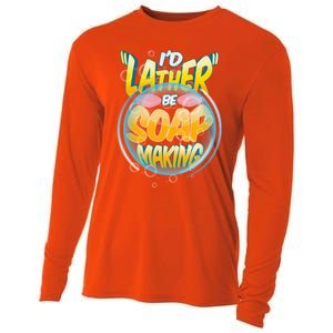 Funny Diy Soap Making Homemade Soap Maker Pun Great Gift Cooling Performance Long Sleeve Crew