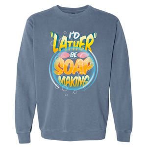 Funny Diy Soap Making Homemade Soap Maker Pun Great Gift Garment-Dyed Sweatshirt