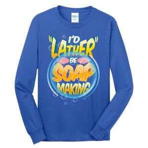 Funny Diy Soap Making Homemade Soap Maker Pun Great Gift Tall Long Sleeve T-Shirt