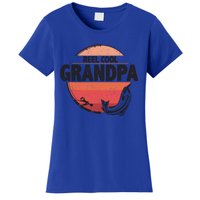 Fathers Day Sunset Fishing Grandpa Reel Cool Grandpa Gift Women's T-Shirt