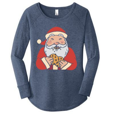 Funny Dubbing Santa Cookie Baker Cookie Lover Great Gift Women's Perfect Tri Tunic Long Sleeve Shirt