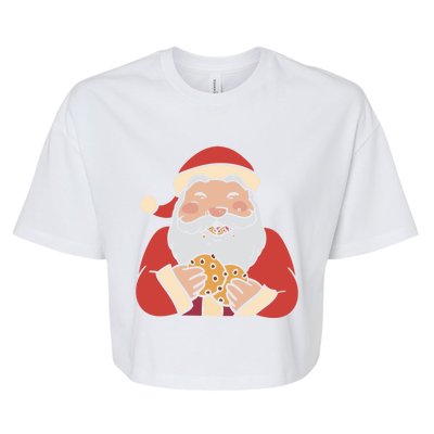 Funny Dubbing Santa Cookie Baker Cookie Lover Great Gift Bella+Canvas Jersey Crop Tee